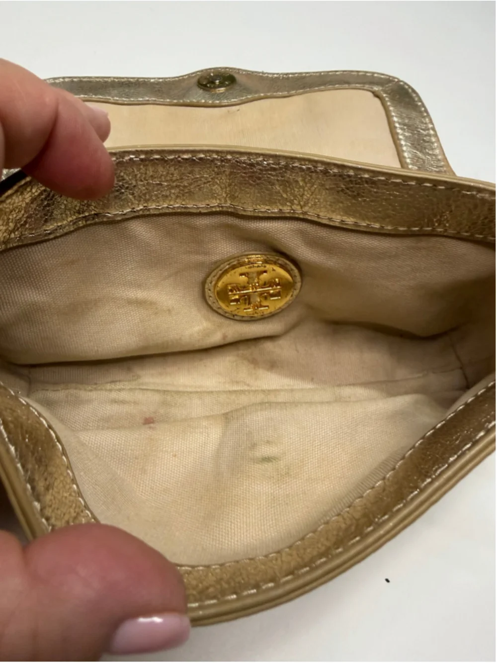 Women's Tory Burch Gold Crossbody Bag One Size